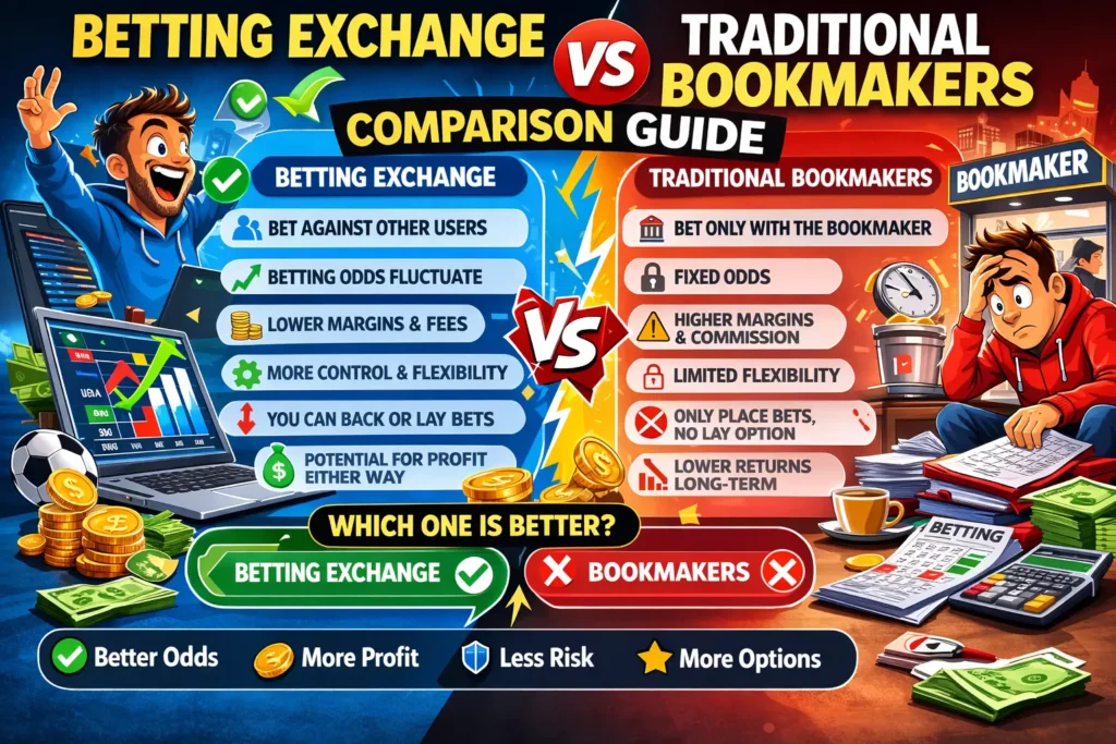Betting Exchange Vs Traditional Bookmakers Comparison Guide